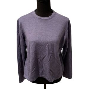 Rye 51 Women's Crewneck Merino Wool Sweater Blue size medium